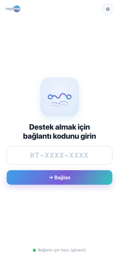 Nayi.me — Ana ekran